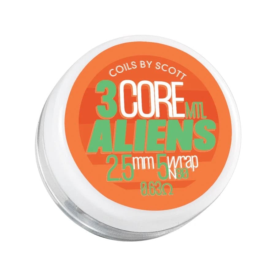 3 Core MTL Aliens 0.63Ω Ni80 - Coils by Scott
