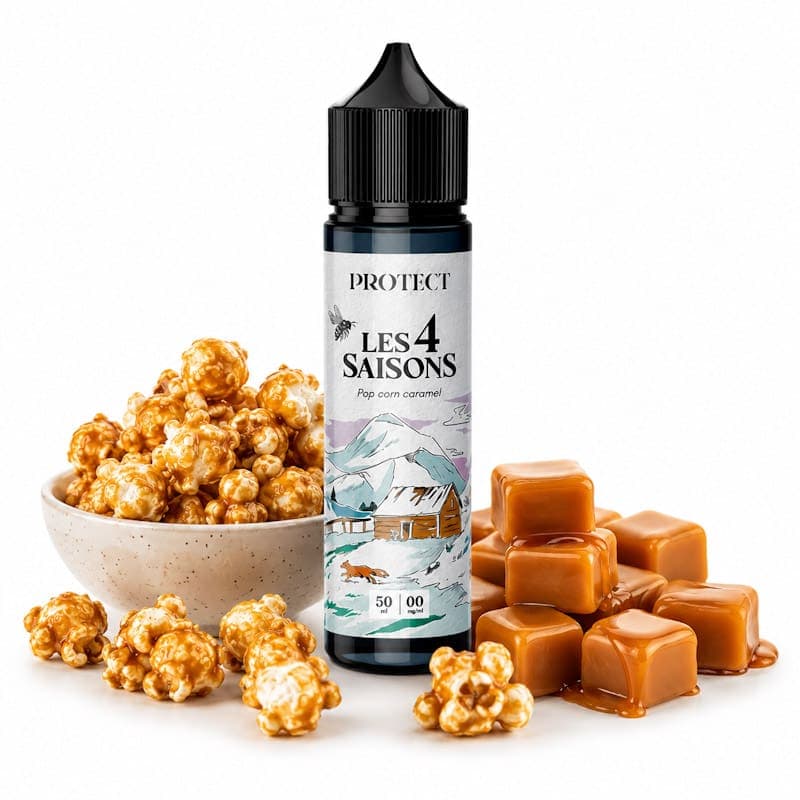 Pop Corn Caramel - Les 4 Saisons - 50ml 0mg - PROTECT