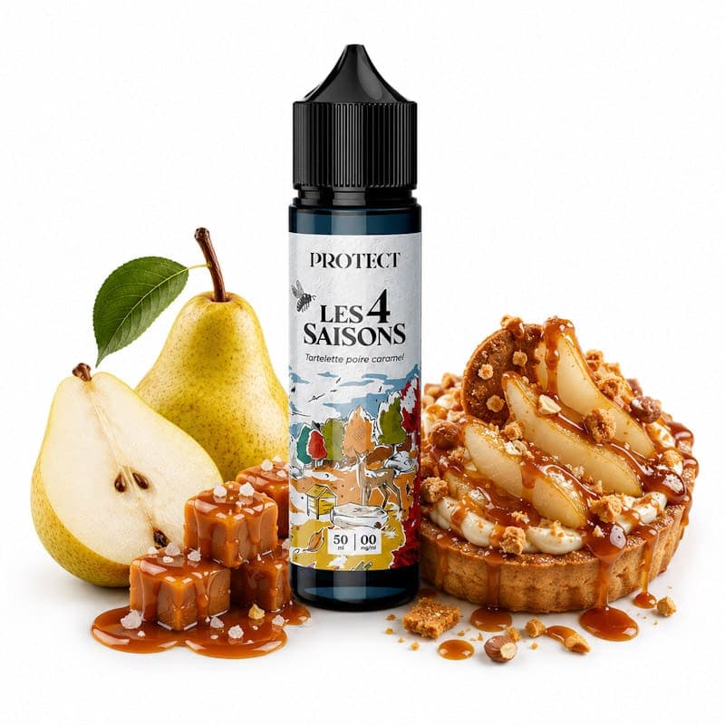 Tartelette Poire Caramel - Les 4 Saisons - 50ml 0mg - PROTECT